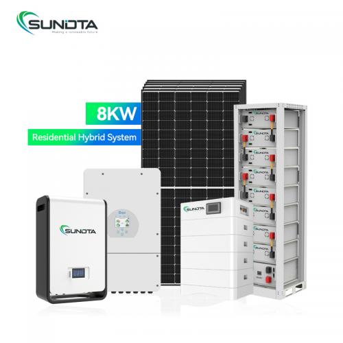 8kw hybrid grid solar system